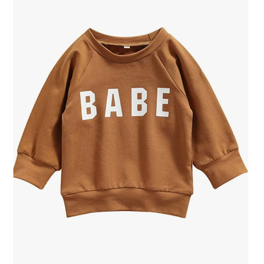 Copied - Toddler Baby Caramel BABE Sweatshirt sz 9-12 mos