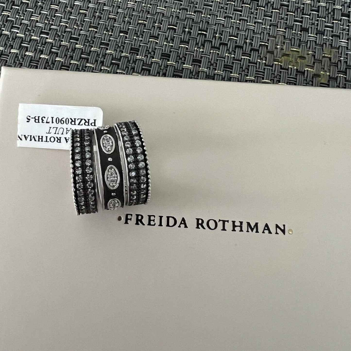 Freida Rothman Signature Oval Eternity 3 Stack Ring