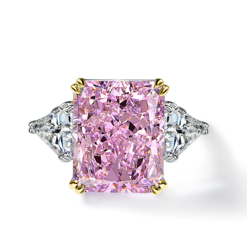 Arabella Pink Crystalline 10 Ct Ring