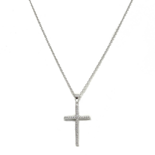 Studded Cross Necklace