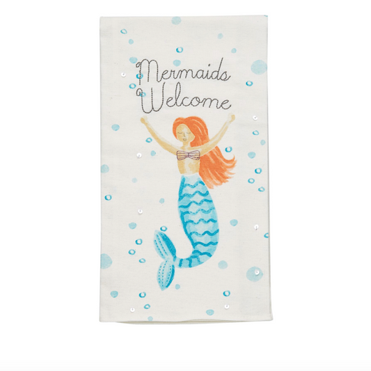 Mudpie Mermaid Welcome Towel
