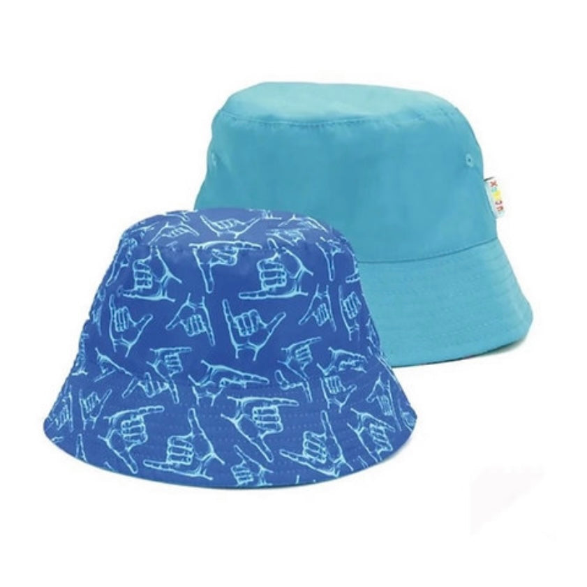 Reversible High Tides Good Vibes Bucket Hat