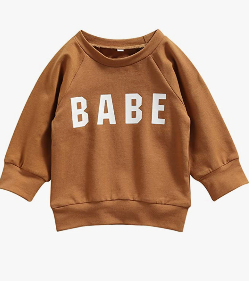 Baby Caramel BABE Sweatshirt